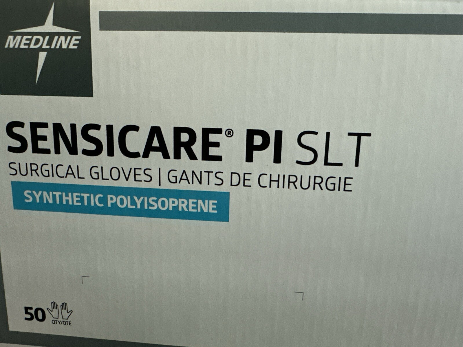 SURGICAL Gloves – Sensicare PI SLT, Size 6.5 Medline MSG1565, 50 PAIRS/Box.