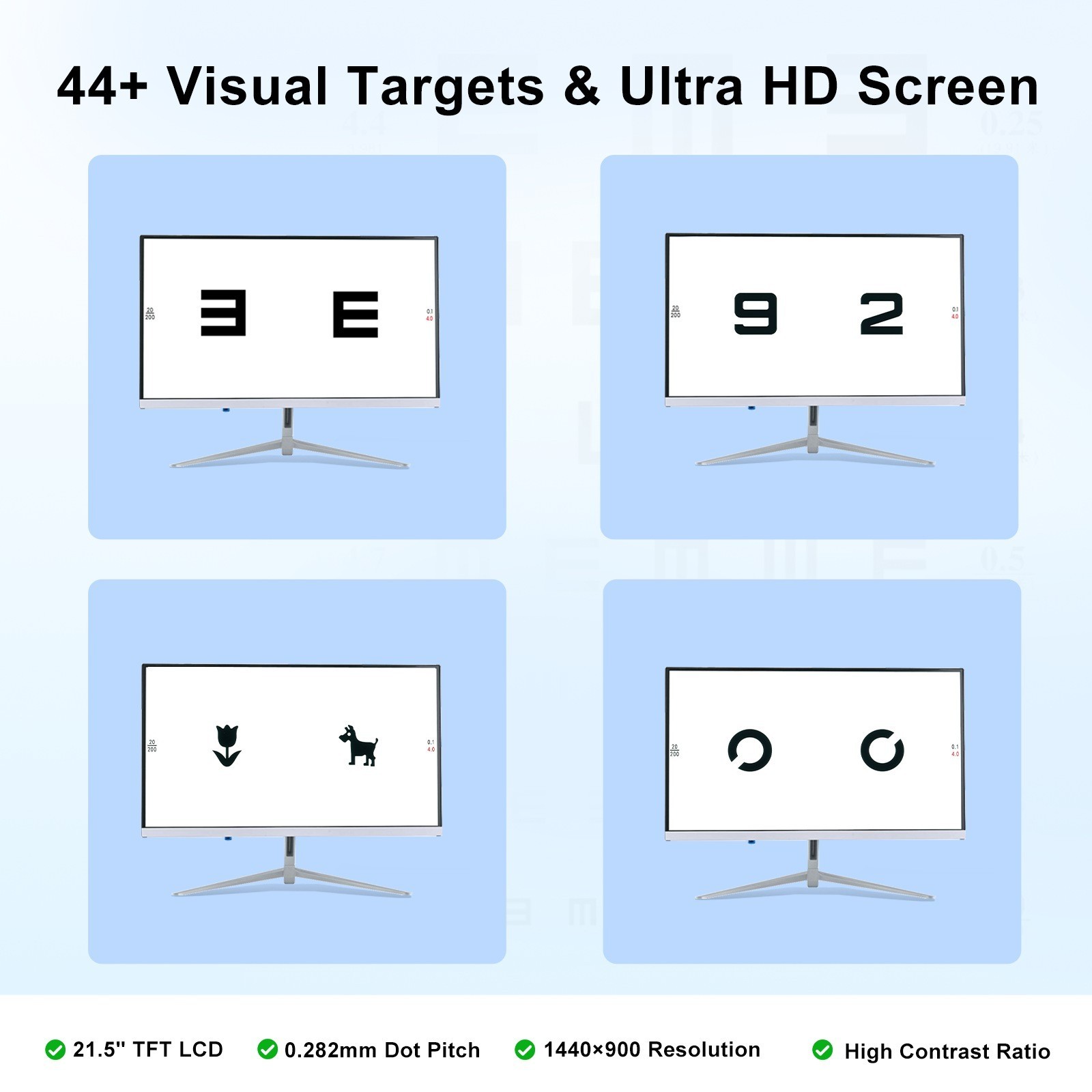 Frameless 21.5-inch HD LCD Vision Meter Vision Test Projector Display