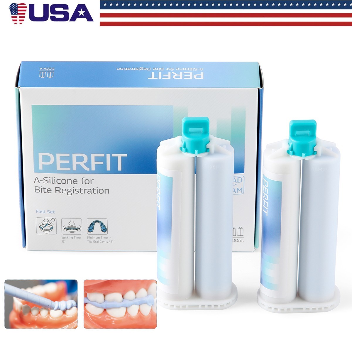 Dental Bite Registration Material Fast Set A-Silicone for Bite Registration