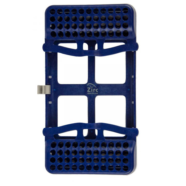 Zirc Dental 50Z911T E-Z Jett Slim Cassette 8-Place Instrument Holder Dark Blue