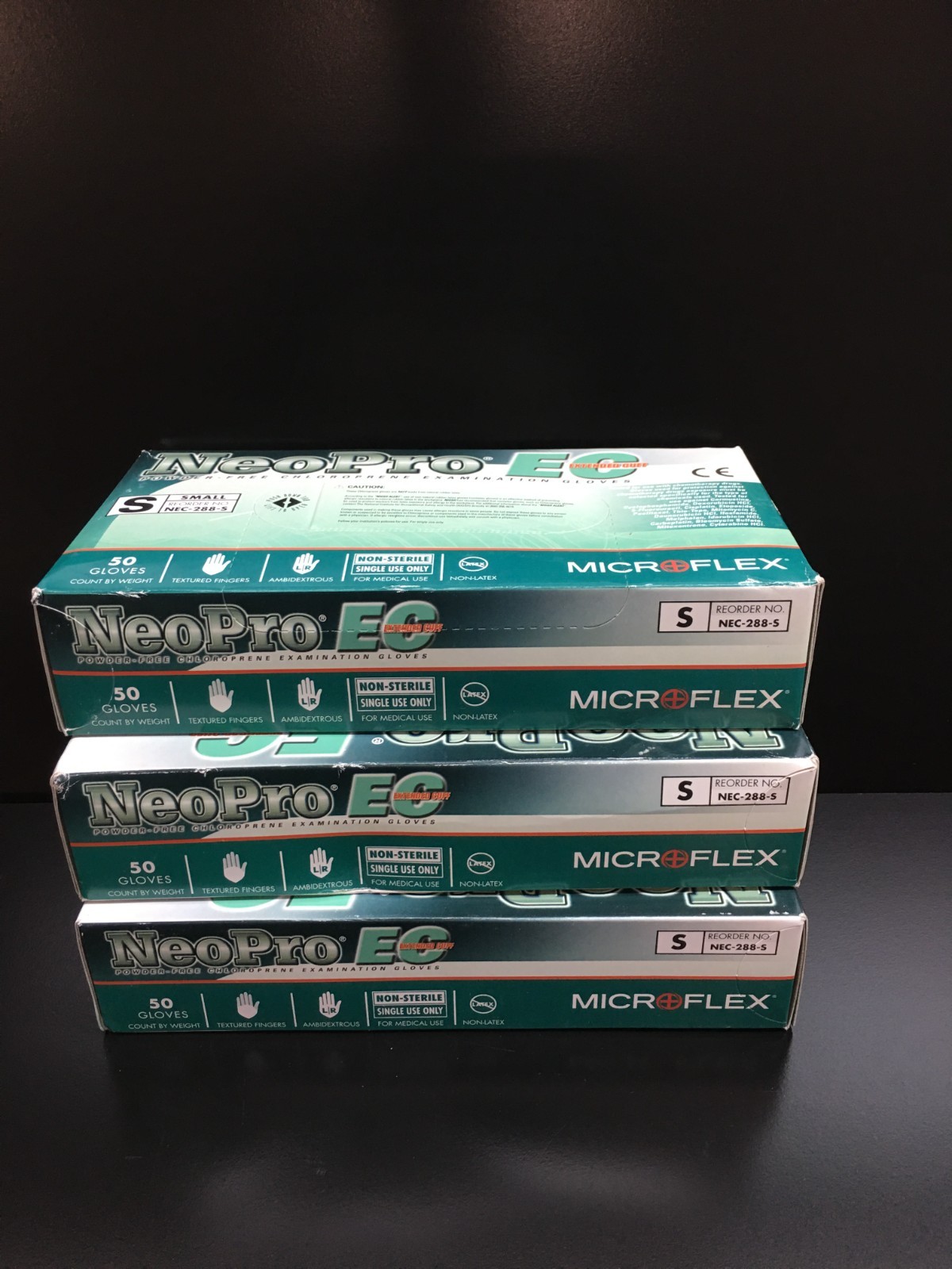 Microflex NeoPro Small Exam Gloves NEC-288-S Power Free Lot 3 PKS