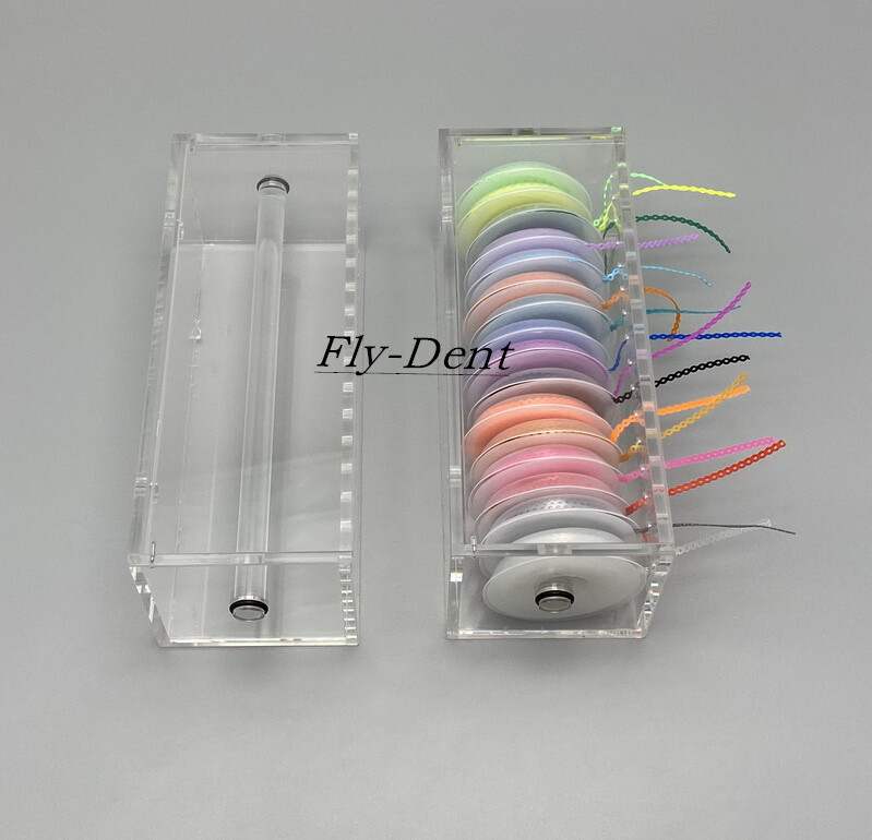 Dental Orthodontic Elastic Bands For Braces Ultra Power Chain Placing Box Holder