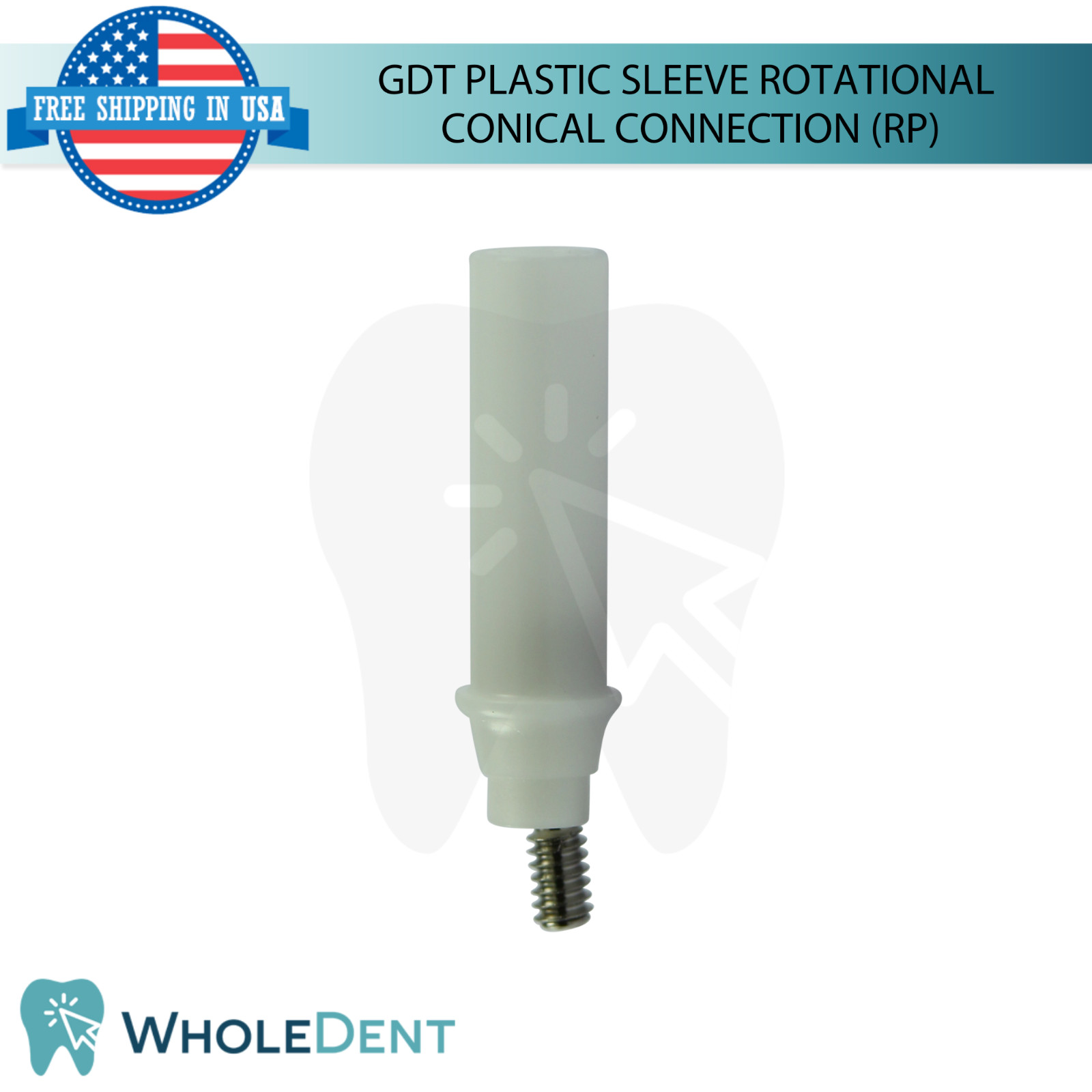 10X GDT Plastic Sleeve Rotational Conical Hex System Regular Platform Ø4.3mm