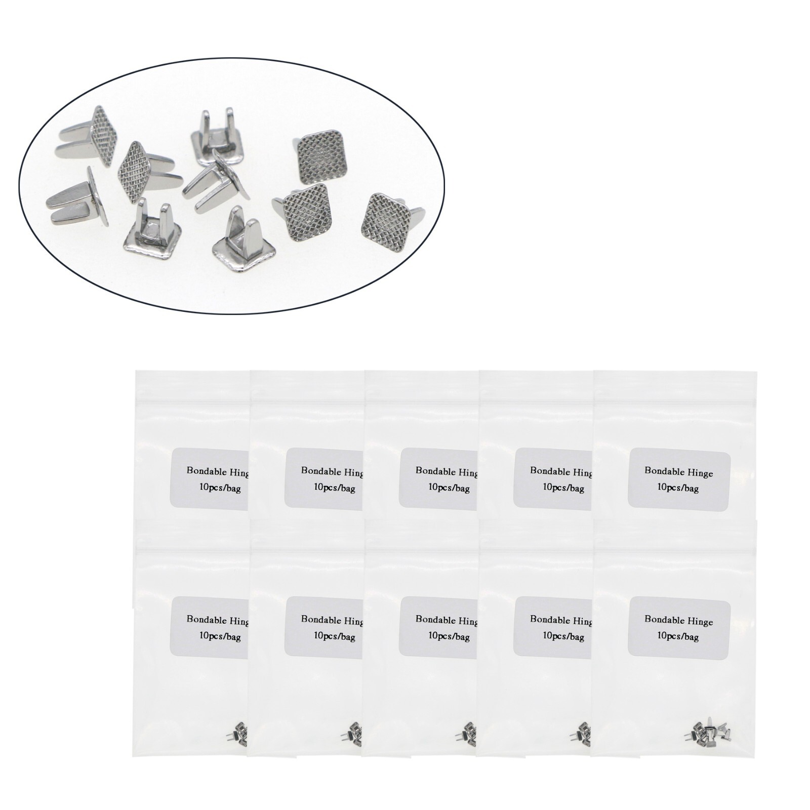 Dental Ortho Band Traction Button Lingual Retainer Bondable Hinge Crimpable Hook