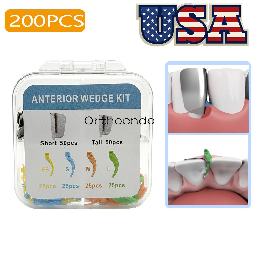 200Pc Dental Wedges Anterior Matrix System Wedge Matrix Bands Interdental Wedges