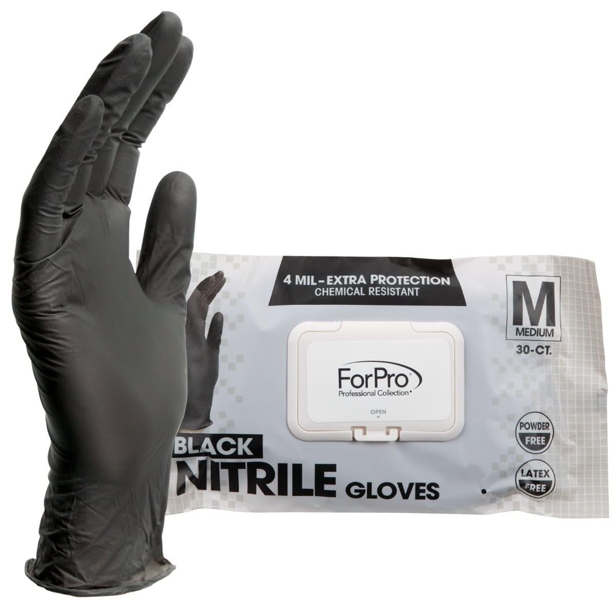 Disposable Nitrile Gloves, Chemical Resistant, Powder-Free, Latex-Free, Non-S…