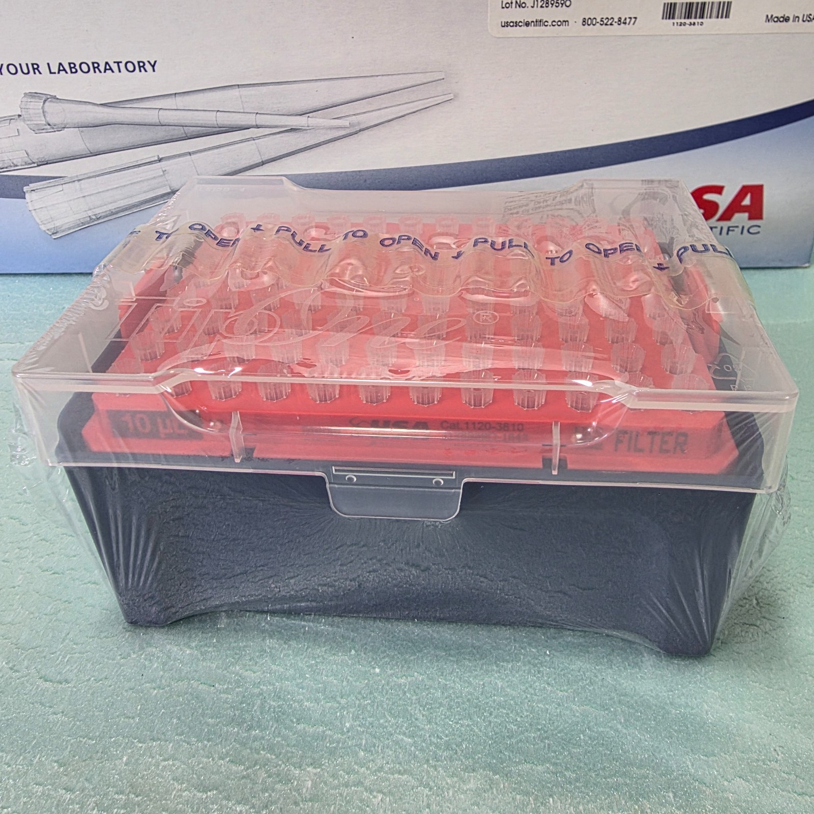 TipOne 1120-3810 10uL XL Graduated Filter Pipette Tips 10 Racks 960 Total