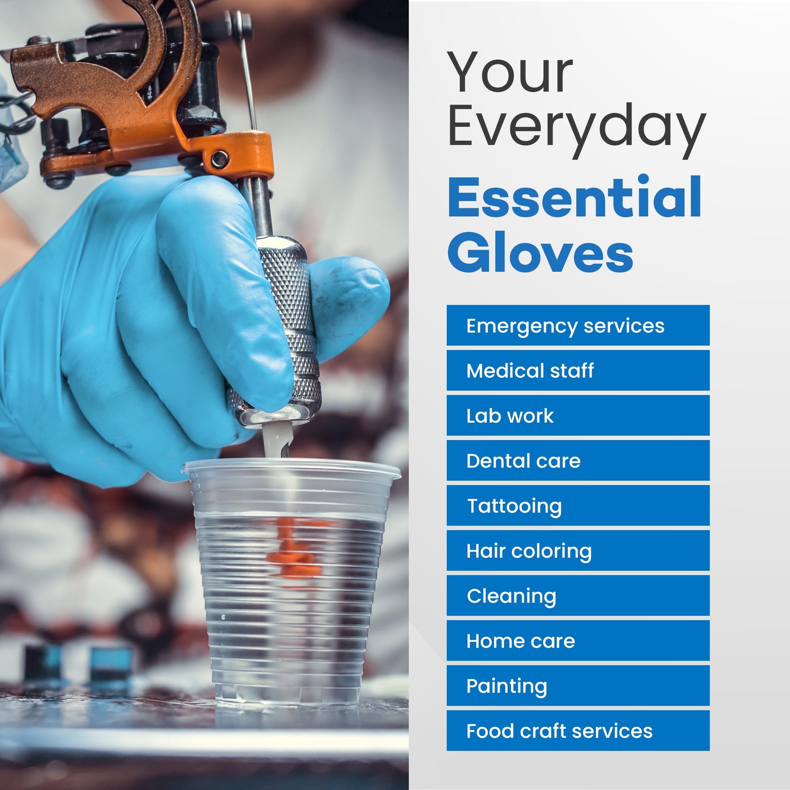 Dealmed Small Sky Blue Nitrile Exam Gloves 1000 Bulk Powder Latex Free