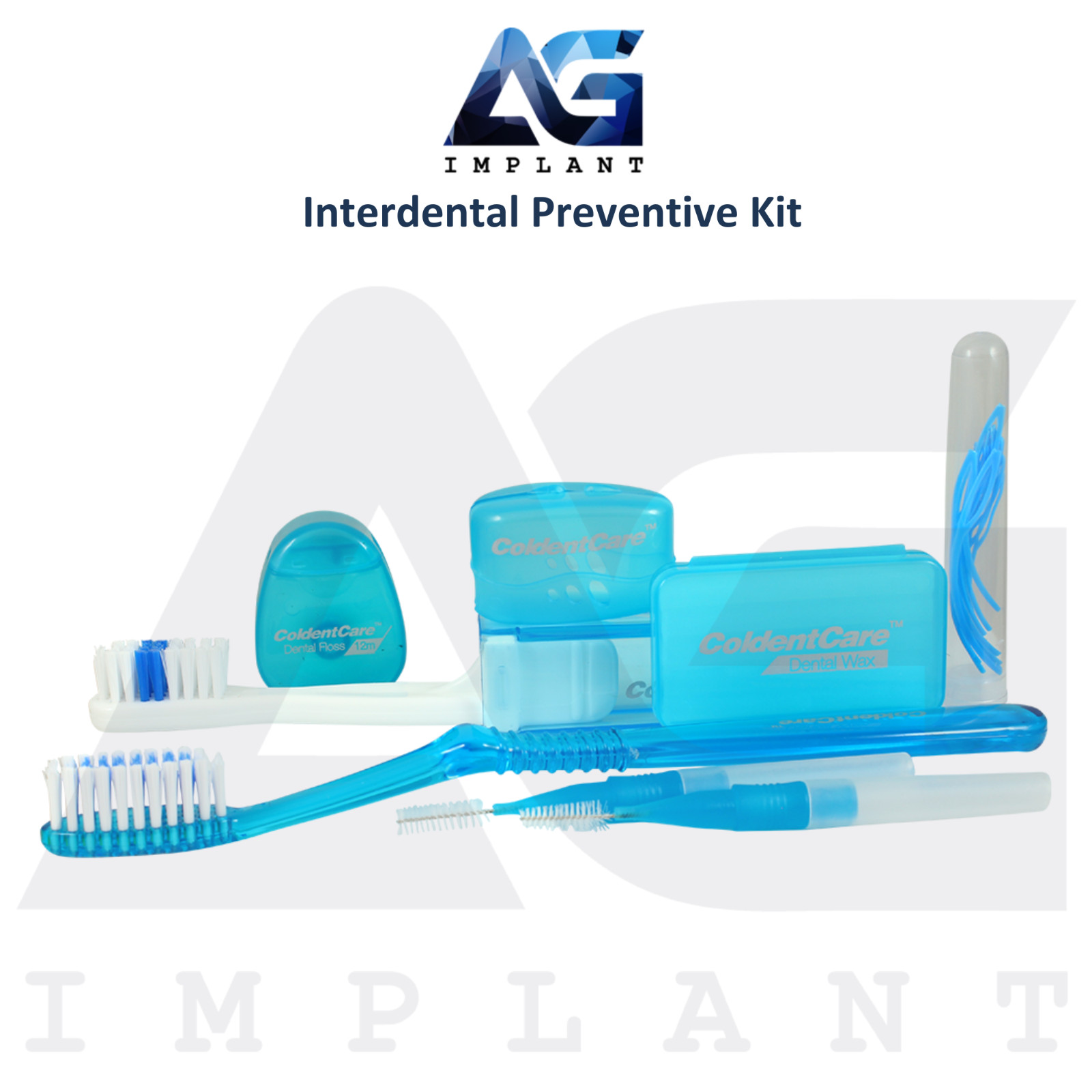 Ortho Interdental Preventive Kit Brushes Floss Multipurpose Case Dental Wax