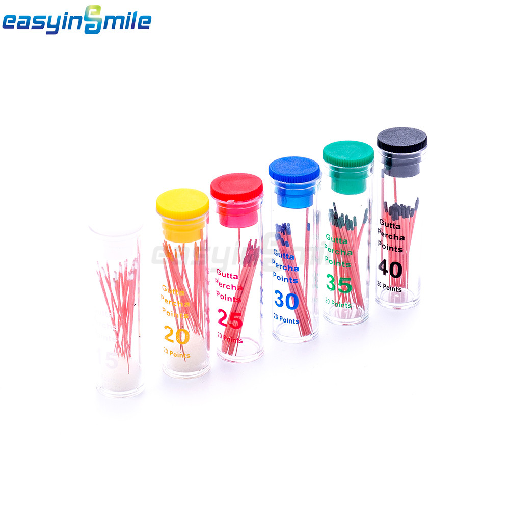 Dental Gutta Percha Points for Root Canal Endodontic Treatment .02/.04/.06 Taper