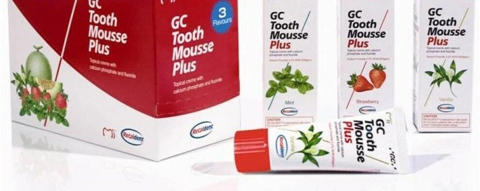 GC Tooth Mousse Plus Topical Tooth Crème Strengthen Tooth Surface Pack of 10