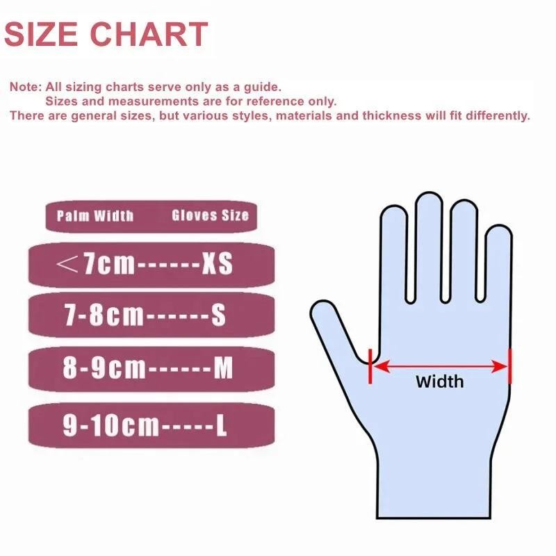 Pink Nitrile Disposable Gloves 20/50pcs Powder & Latex Free Gloves for Kitchen C
