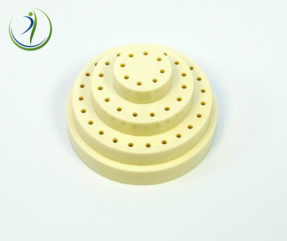 Dental Lab Jewelry Bur Bit Block Station Holder Plastic Lid Holds 48 HP 3/32″