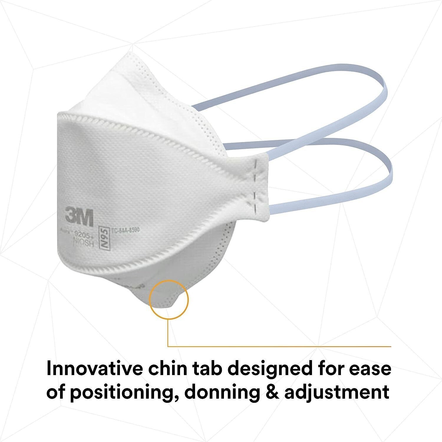 3M Aura 9205+ N95 Particulate Respirator Disposable Protective Mask 50PCS