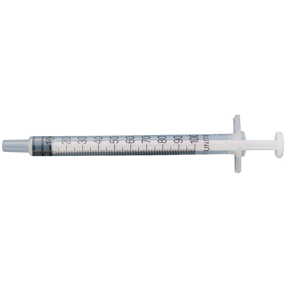 GRAINGER APPROVED 5FVE8 Dispensing Syringe,1 mL,Manual,PK10 5FVE8