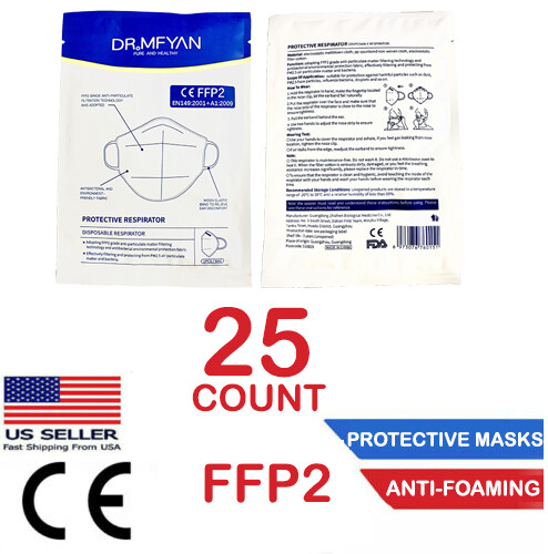 25 pack DR MFYAN individual packs FFP2 CE cert. Face Protection Masks