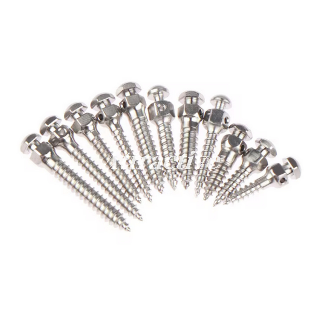 10Pcs Dental Mini Implant Micro Screw Orthodontic Screw Titanium TAD 14 Size USA