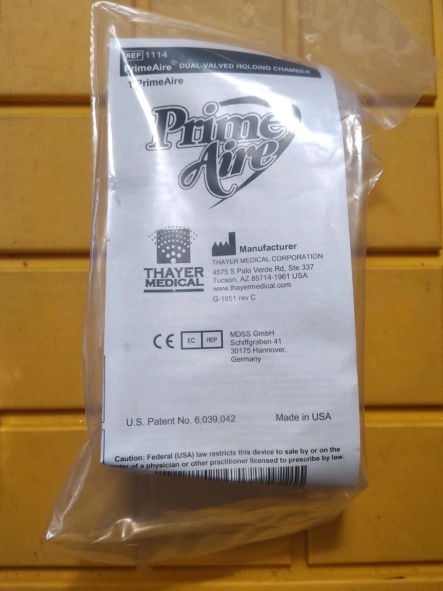 Thayer Medical Prime Aire Dual Valved Holding Chamber X9