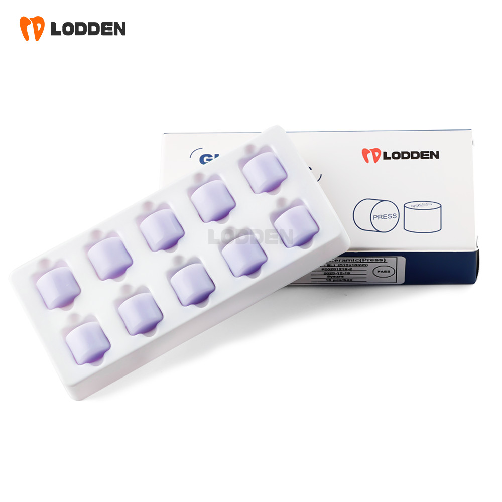 10pcs Dental Glass Ceramic Lithium Disilicate (LS2) IPS Emax Press Ingots