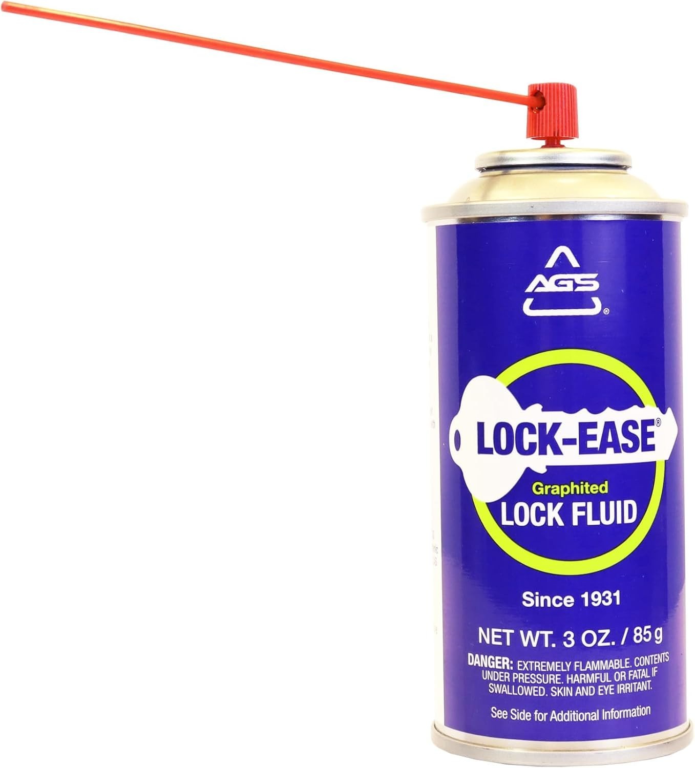 Automotive Solutions Lock-Ease Graphite Lock Lubricant – 3oz Aerosol, Prevent…