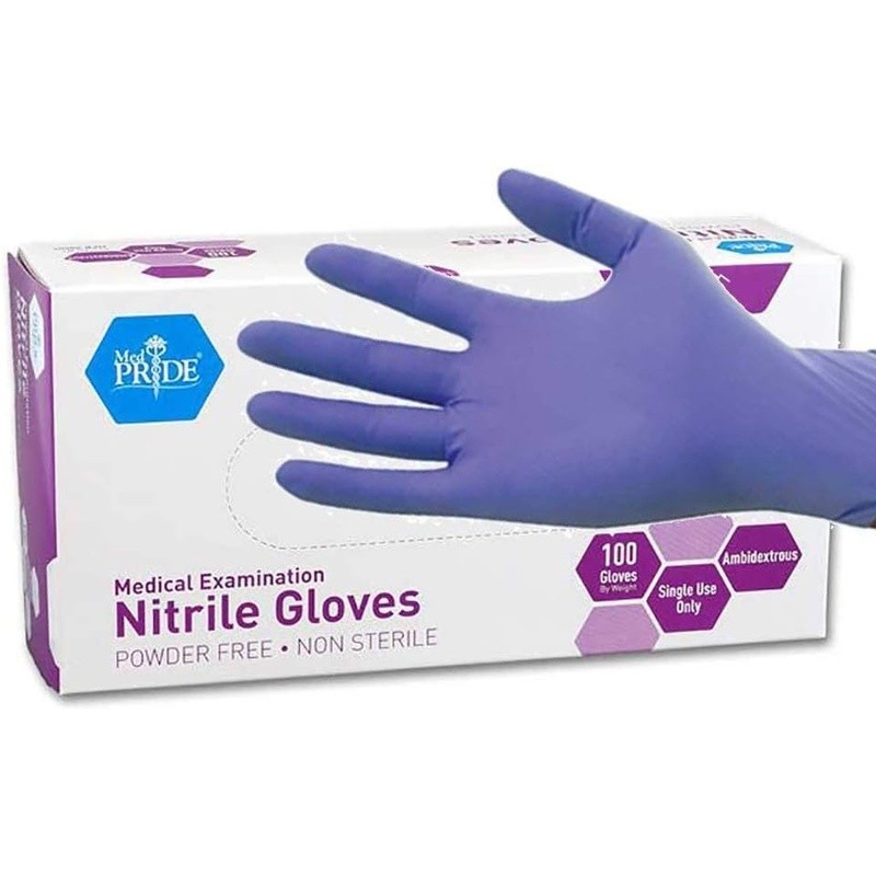 Nitrile Gloves Powder Free Small Pack of 100 Strong Durable Comfortable Use