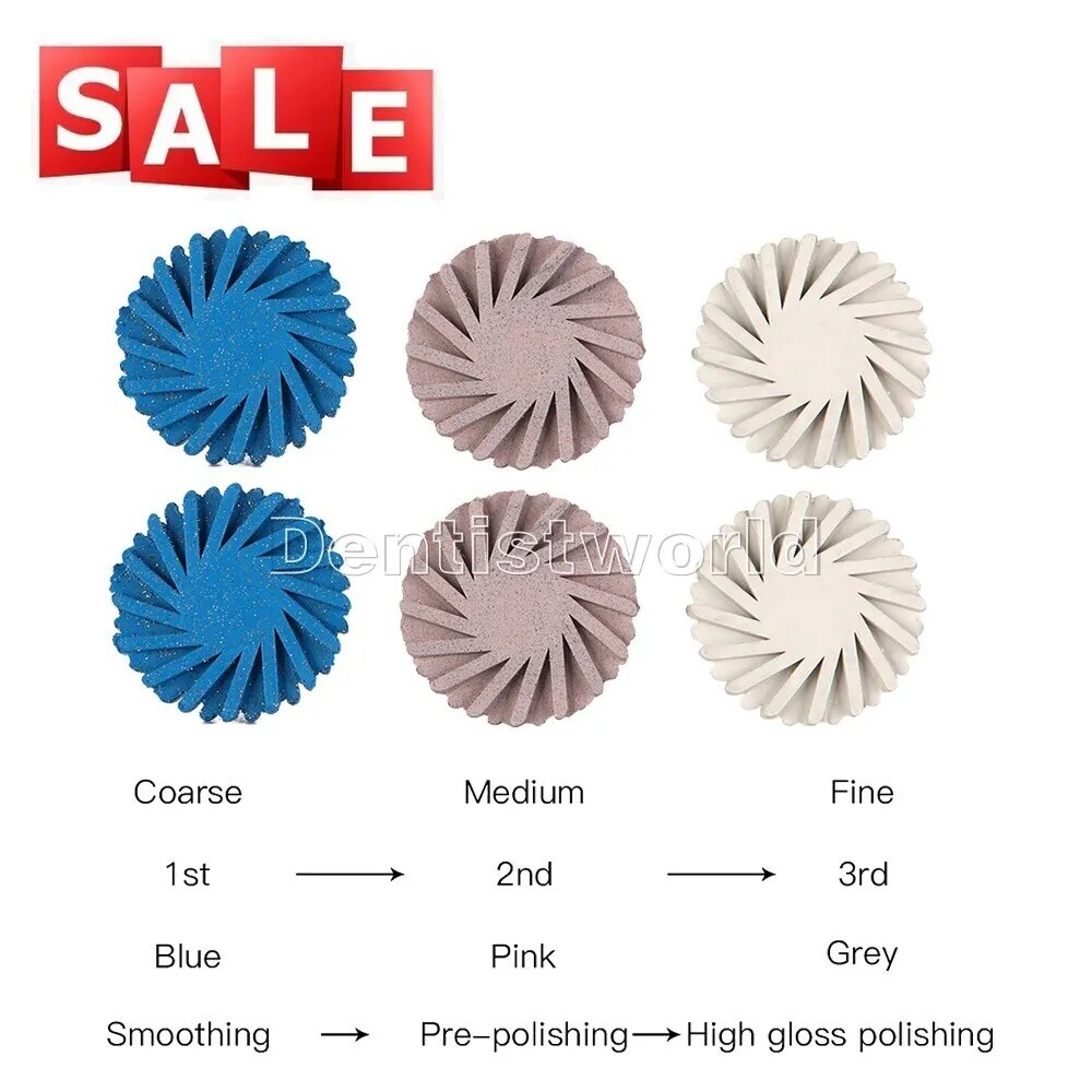 AZDENT Dental Composite Polishing Kit Wheel RA Disc 14mm Multi-Function