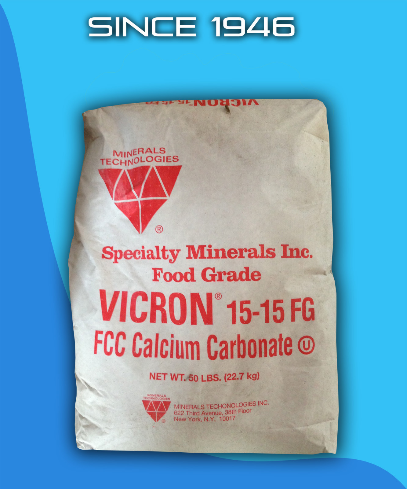 Calcium Carbonate 50 lb Bag – 15-15 Food Grade
