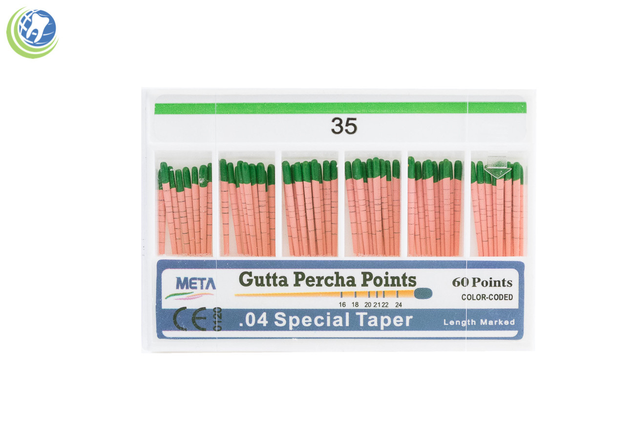Gutta Percha Points .04 Special Taper #35 60/Box Vial Endodontic Obturation META