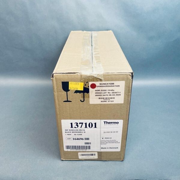 Thermo Scientific Nunc Microplate Nunclon Delta-Treated Black Case of 50