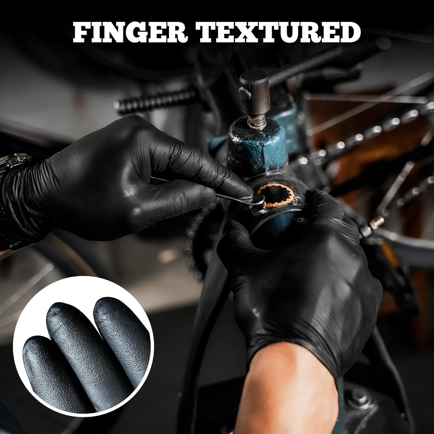 Waterproof Heavy-Duty Nitrile Gloves – 100 Count Latex-Free for Multipurpose Use
