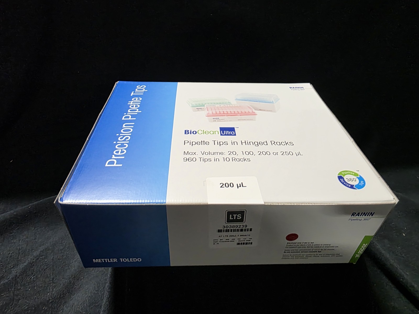 Rainin METTLER 200μL Pipette Tips RT LTS Filtered 960A/10 30389239