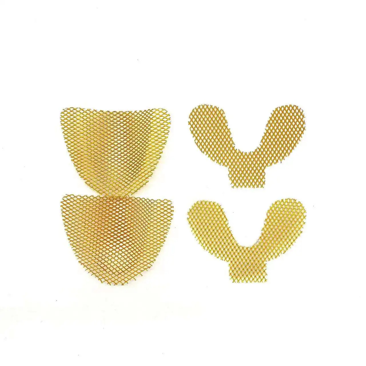 20pcs Dental Lab Grid Strengtheners Reinforcement Mesh Gold Plated Upper Lower