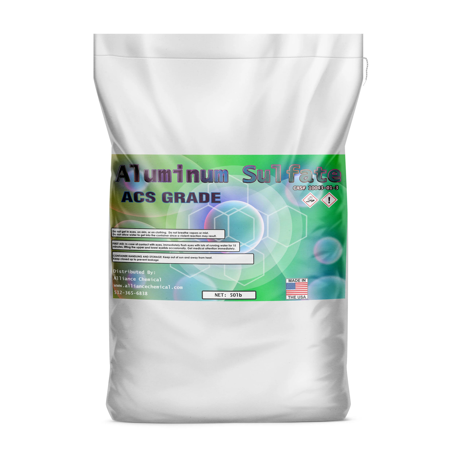 Aluminum Sulfate Hydrate ACS Grade – 1 Bag (50 lbs.)