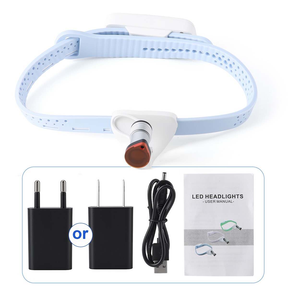 Cordless Dental Portable Headlight Silicone Headlamp Surgery Medical 5W LED