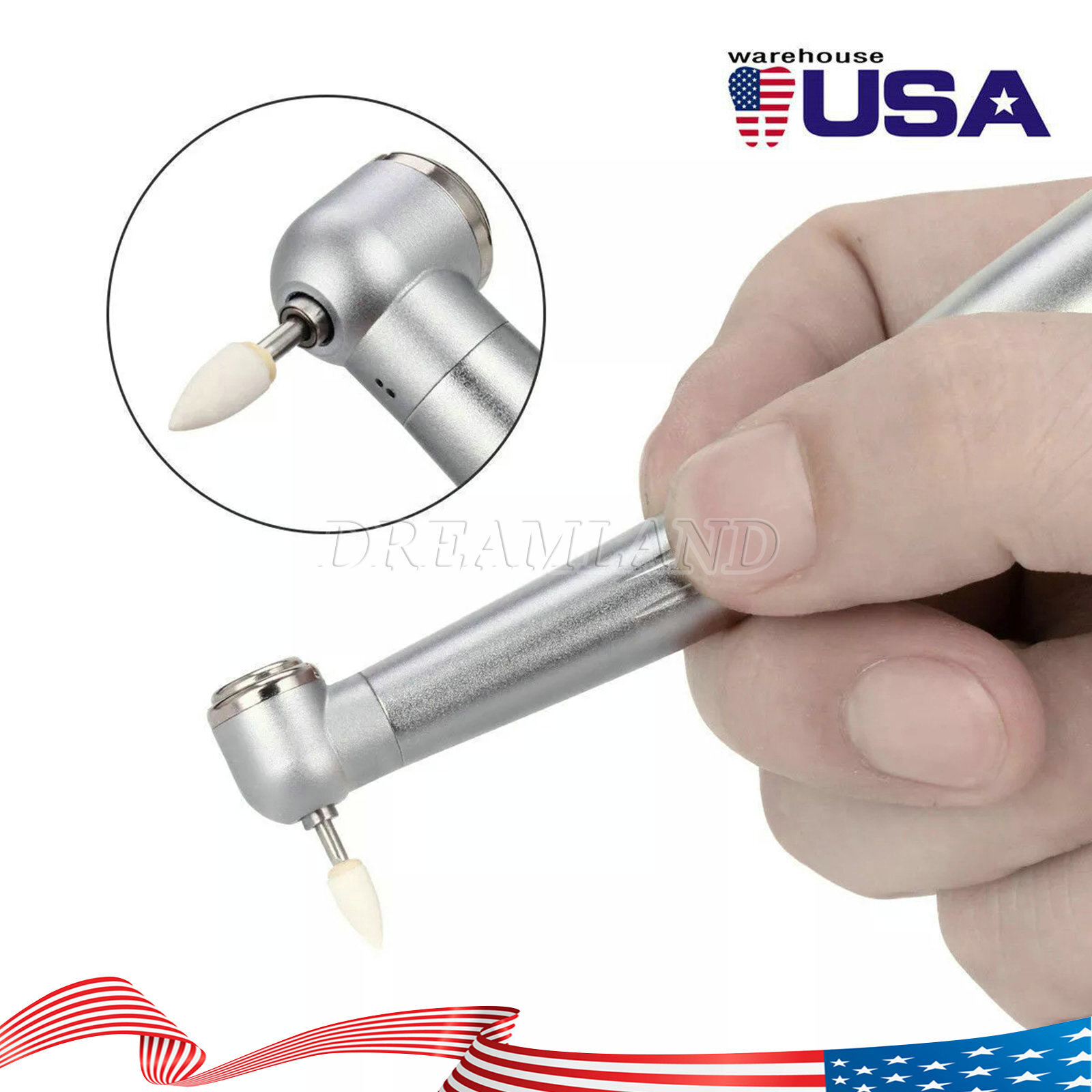 Dental White Polishing Stone FG Burs Flame Cone Shape Burs Drills Arkansas Stone