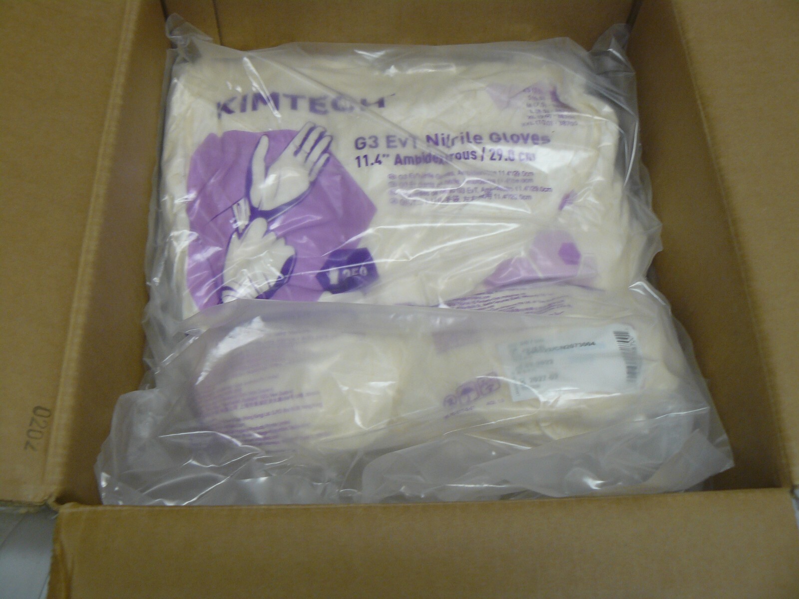 Kimtech 38700 G3 Evt Nitrile gloves extra small 5.5 1250 gloves total new