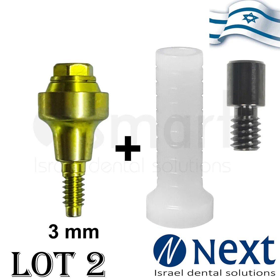 LOTx2 MIS conical V3 C1 NP Fit Multi Unit Plastic sleeve 3 mm