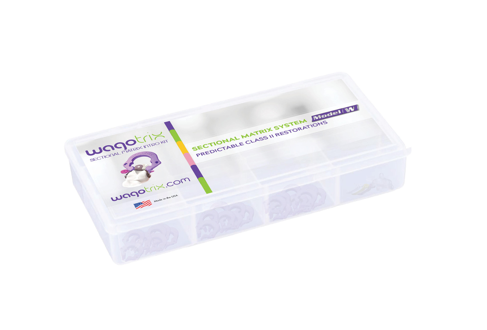 WagoTrix Sectional Matrix Intro Kit (Purple Color Disposable Rings)