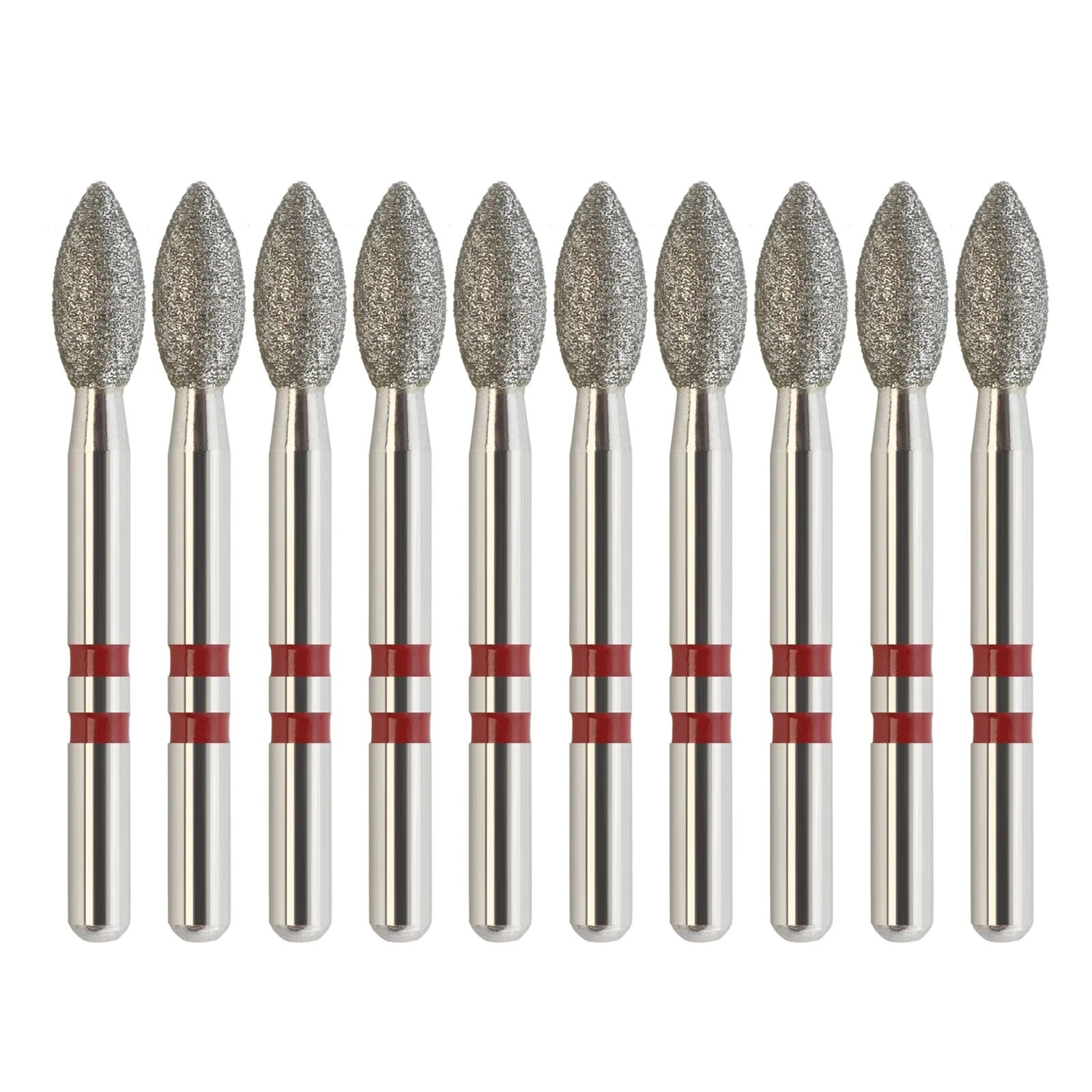 Dental Diamond Burs Football Ball Round End Taper Cylinder Zirconia Adjustment