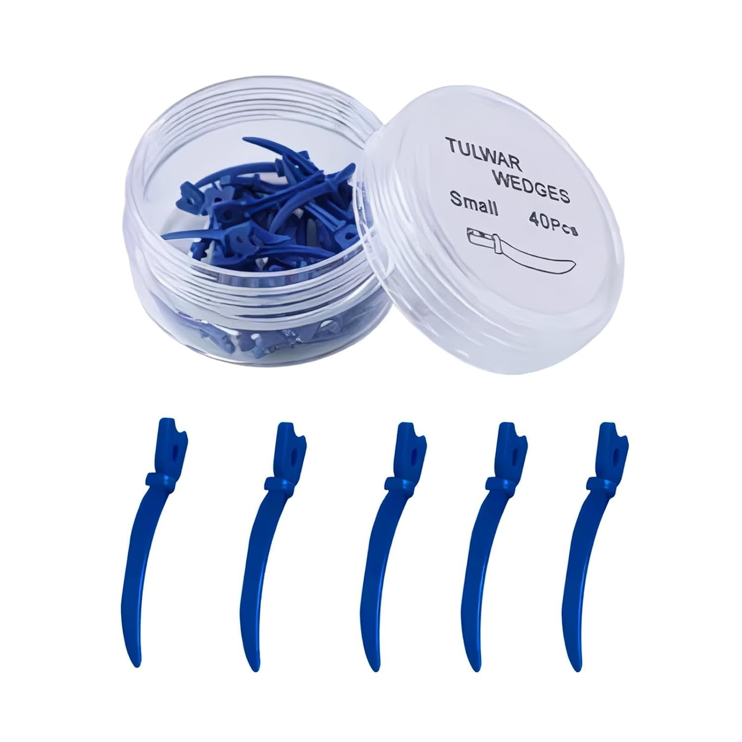 Dental Tulwar Wedges Sectional Matrix System Disposable Plastic Diastema Wedges