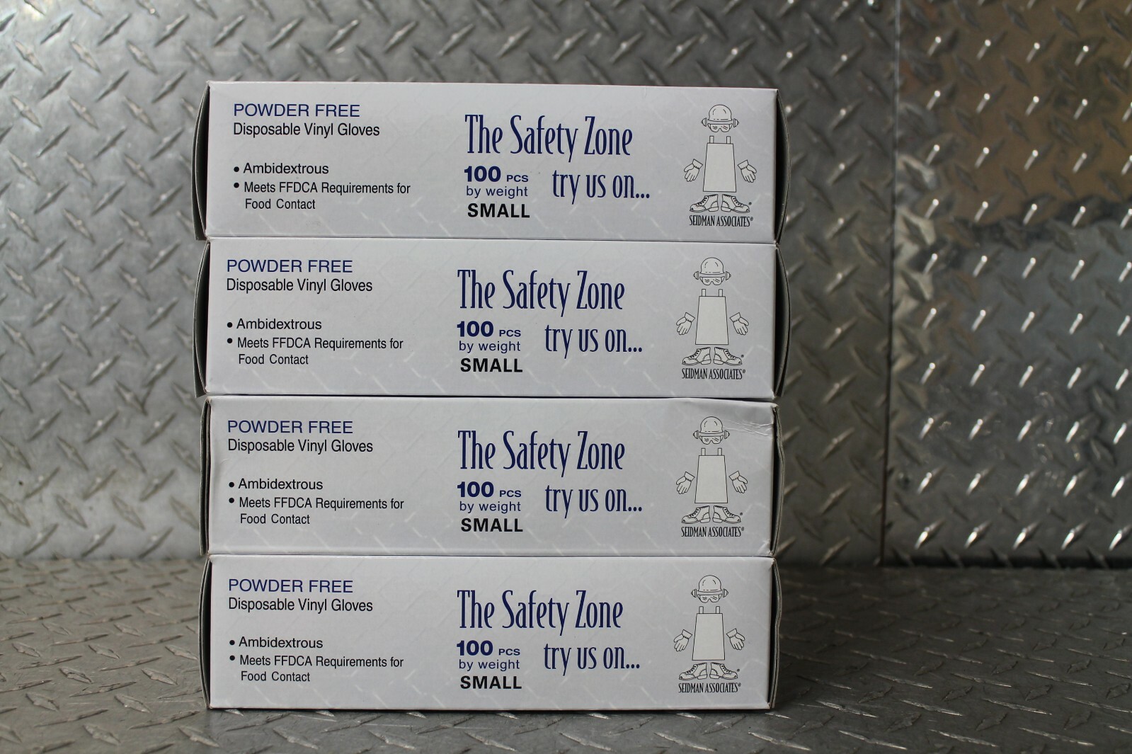 The Safety Zone Vinyl Small Disposible Gloves Powder Free Food Contact 4 Boxes