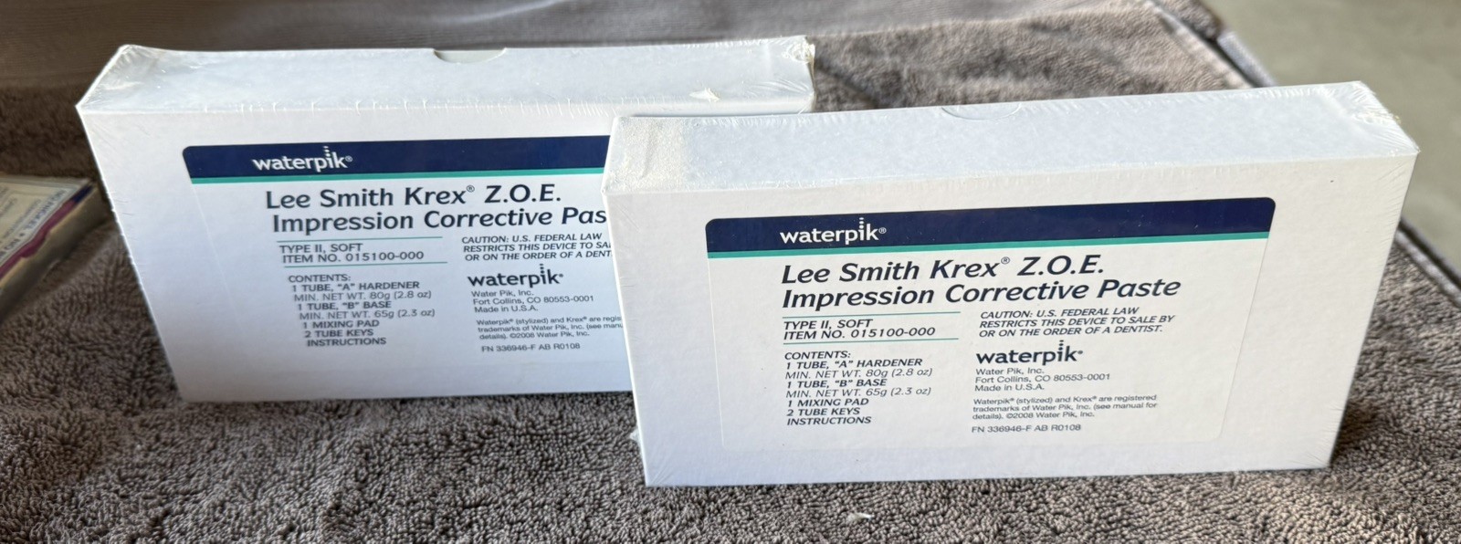 *42-Packs* WaterPik Kelly’s Z.O.E. Type II Impression Paste Kit 011350-000