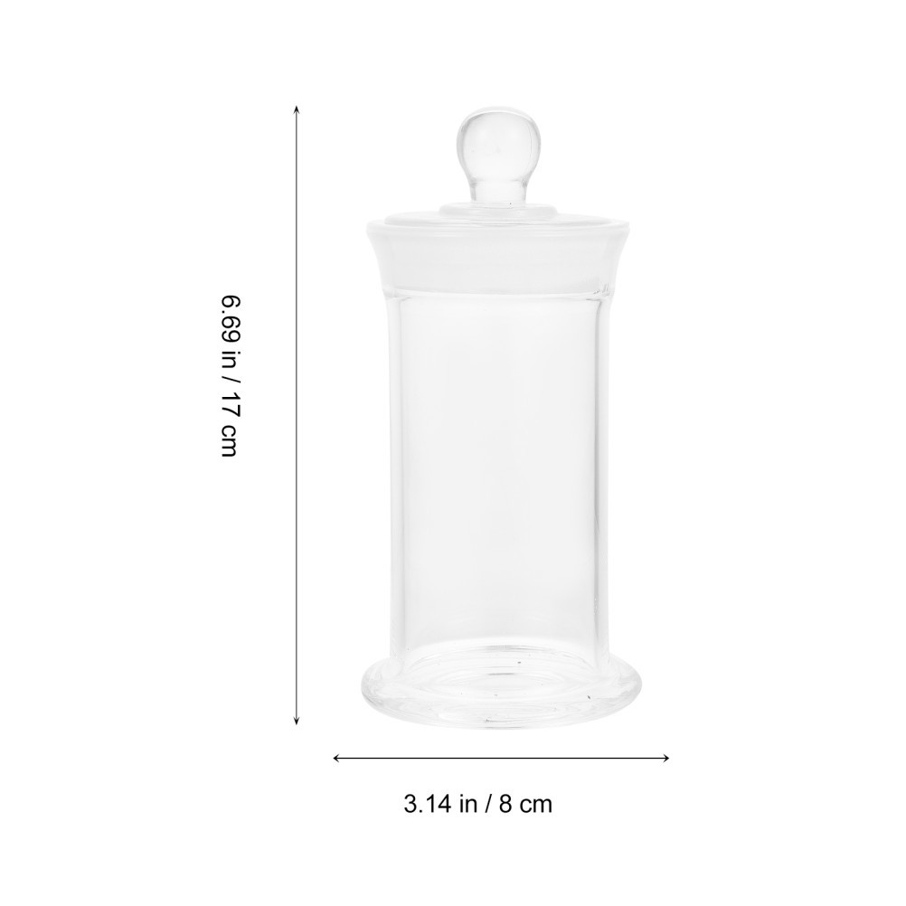 1Pcs Transparent Glass Reagent Bottle with Lid Laboratory Sample Storage