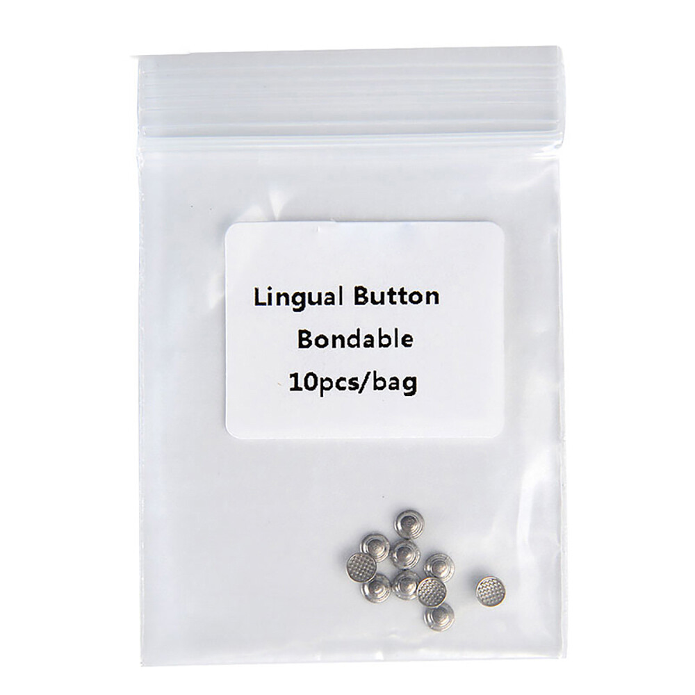 10pcs Orthodontic Dental Lingual Buttons for Bondable Round Base AZDENT
