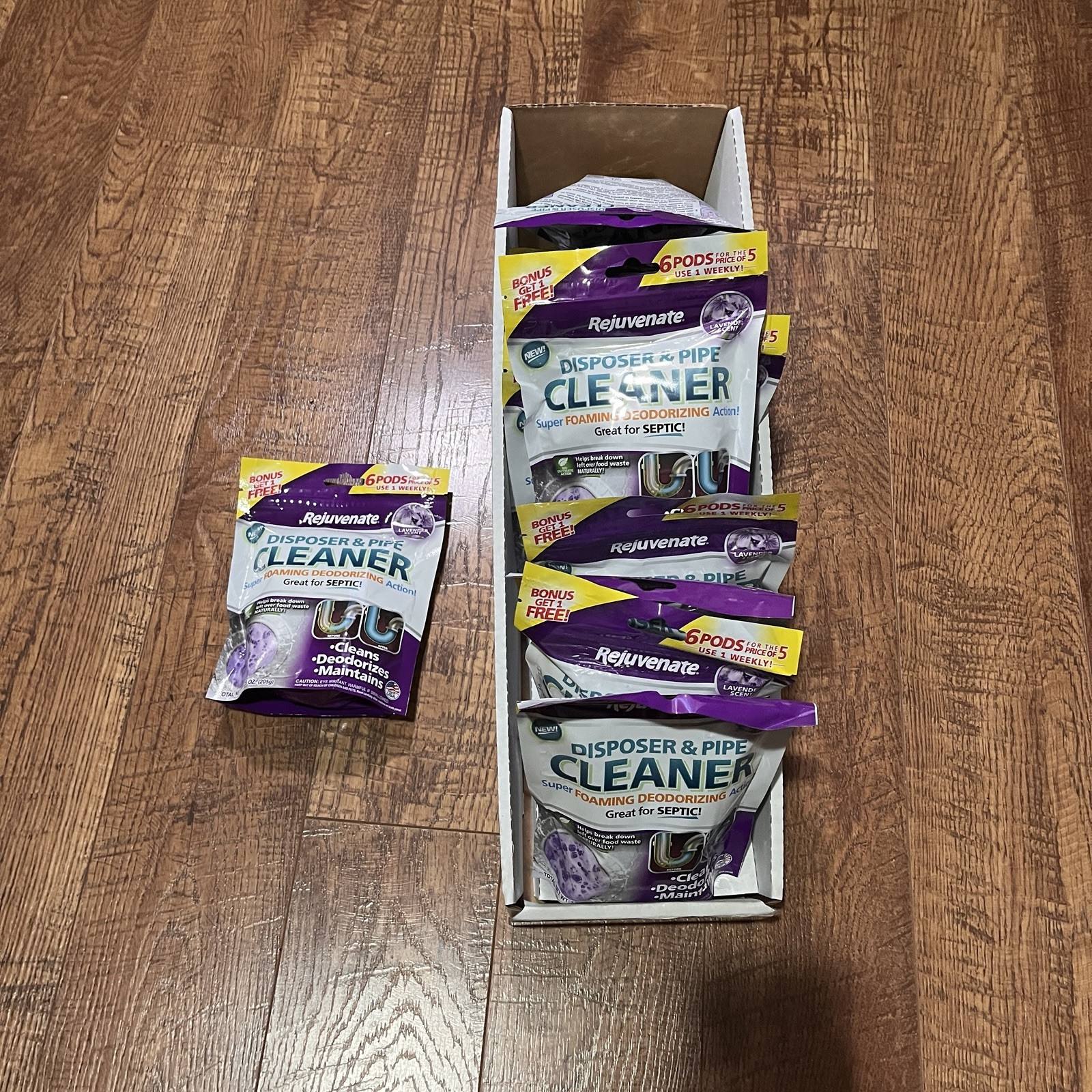 14 Lot Rejuvenate Garbage Disposal and Drain Pipe Cleaner Powerful Lavender