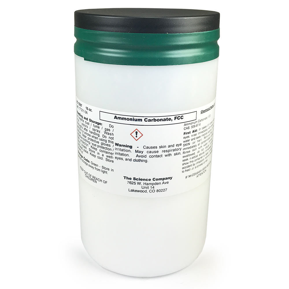 Ammonium Carbonate (Baker`s Ammonia), Food Grade, 1 Lb. Cookies