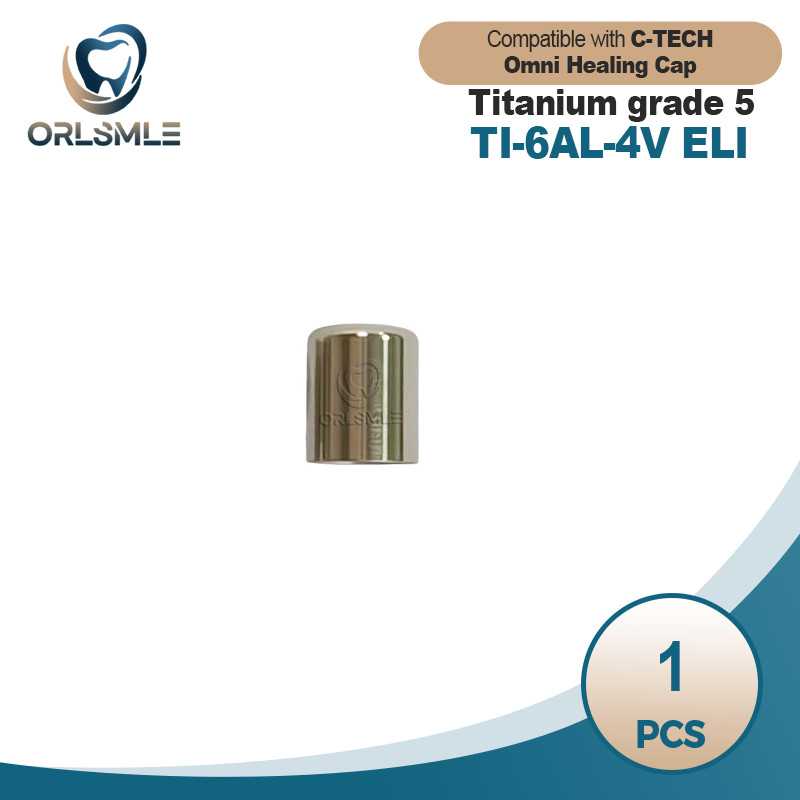 1 pcs titanium healing cap for Omni system fits to C-TECH platform D4.1