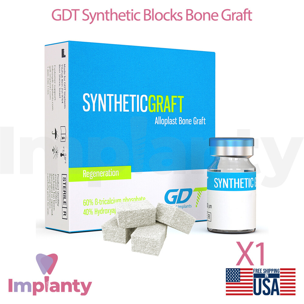 GDT Synthetic Gra ft Cubes Dental Sterile Blister Tricalcium Filling Material