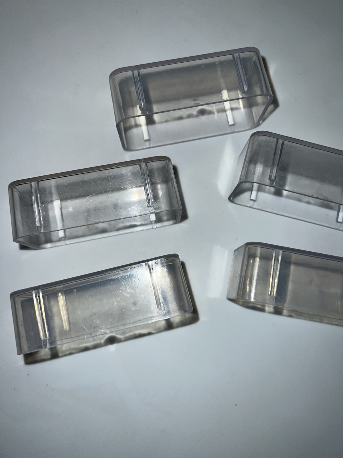 Lot Of 7 Dental Drill Organizer Rectangular Bur Block Covers