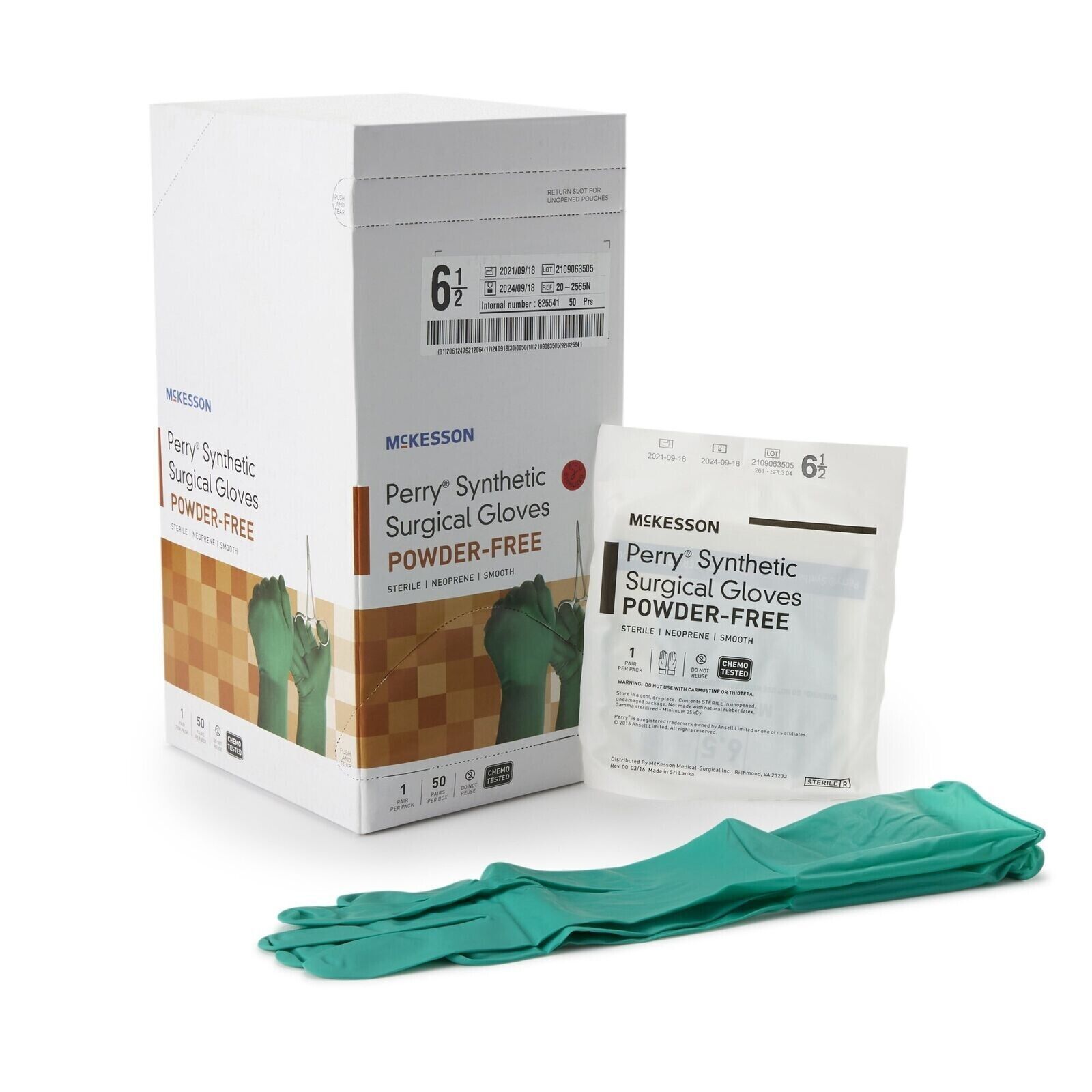 MCK-Surgical Glove McKesson Perry® Performance Plus Size 6.5 Sterile